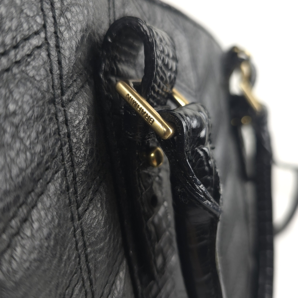 Brahmin Black Satchel Bag - Picture 4 of 15